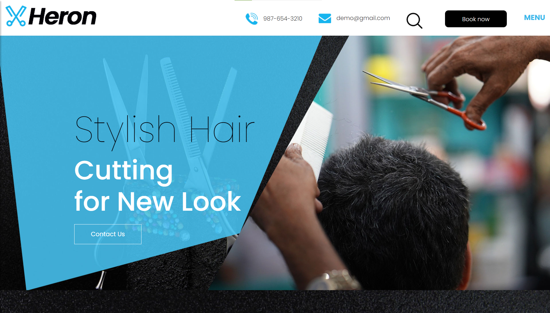 Image of Heron's website